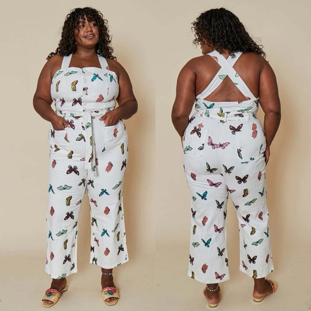 Rachel Antonoff  the clem jumpsuit butterfly print sz 26